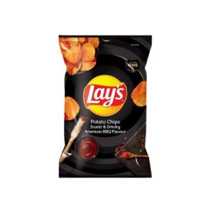 Lay's Sweet & Smoky American Bbq Flavoured Potato Chips 120g