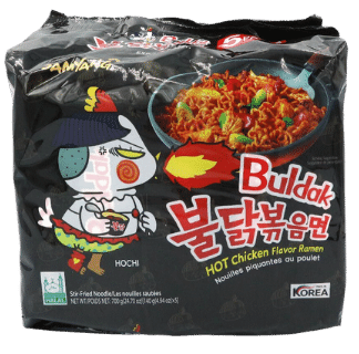 Samyang Hot Chicken Noodle Original 5 Pack-No Background